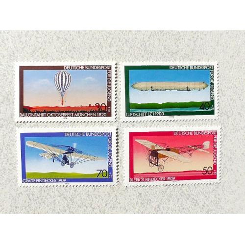   Серія поштових марок Німеччина " Авіація " 1978 рік