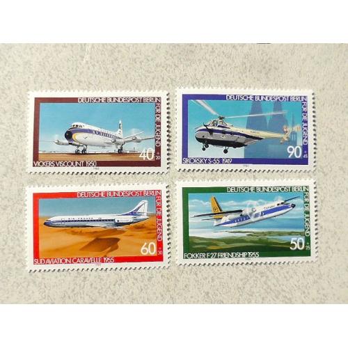  Серія поштових марок Німеччина " Авіація "