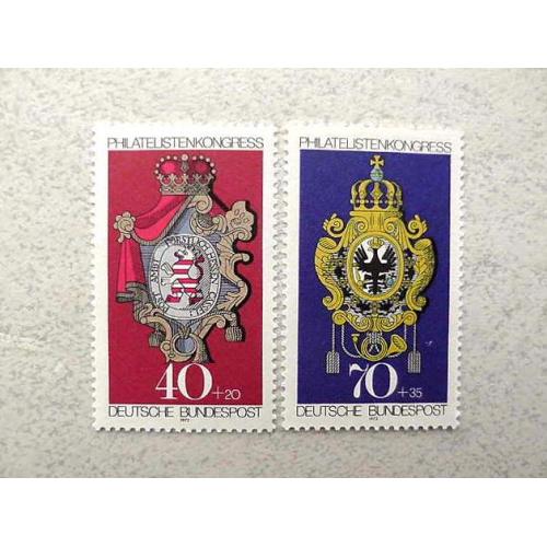  Серія поштових марок Німеччина ФРН 1973 рік **