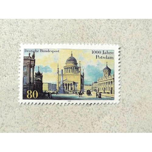 Поштова марка Німеччина ФРН " Архітектура " 1993 рік ** 