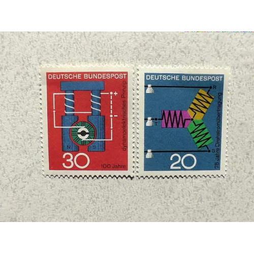  Серія поштових марок Німеччина ФРН " Научні ювілеї " 1966 рік **