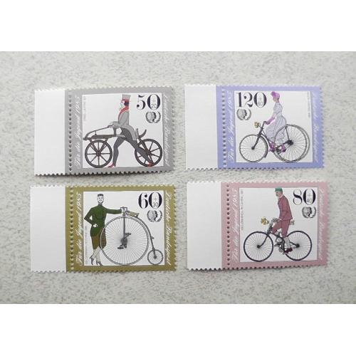  Серія поштових марок Німеччина  ФРН " Транспорт " КЦ 7 Евро 1985 рік