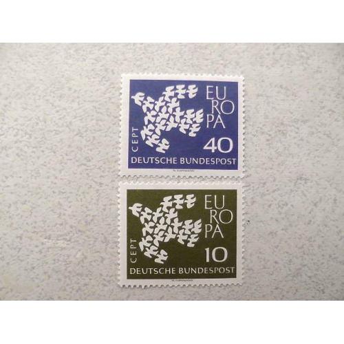  Серія поштових марок Німеччина ФРН " Європа СЕРТ " 1961 рік **
