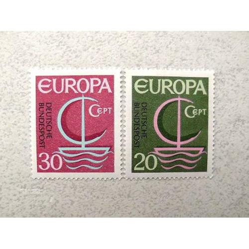  Серія поштових марок Німеччина ФРН " Європа СЕРТ " 1966 рік **