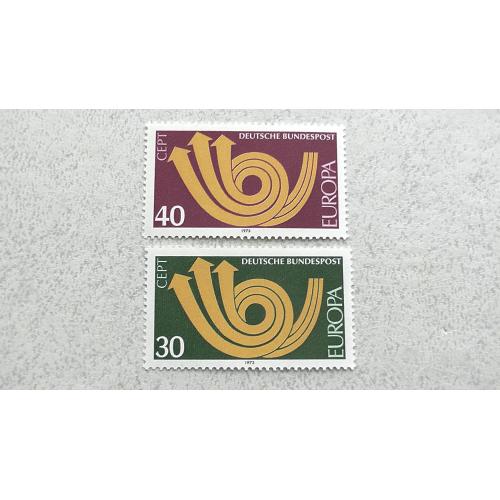 Серія поштових марок Німеччина ФРН " Європа СЕРТ " 1973 рік **