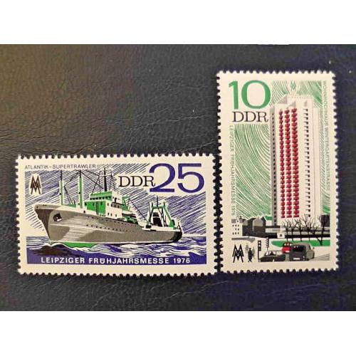 Серія поштових марок Німеччина НДР " Флот Корабль ярмарка " 1976 рік **