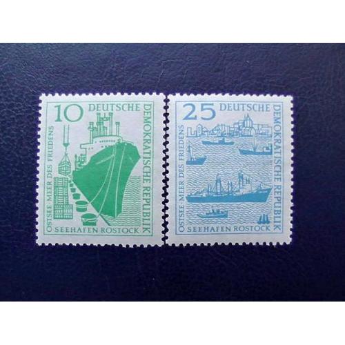  Серія поштових марок Німеччина НДР " Флот Кораблі " 1958 рік **