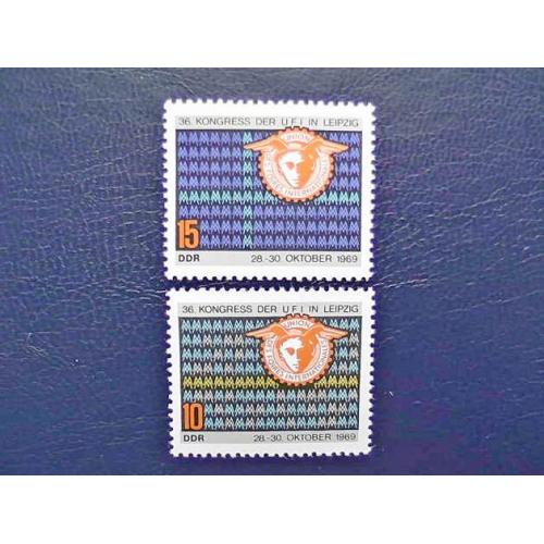  Серія поштових марок Німеччина НДР " Конгрес "  1969 рік **