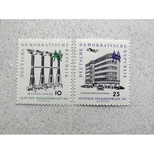  Серія поштових марок Німеччина НДР " Лейпциг " 1961 рік **