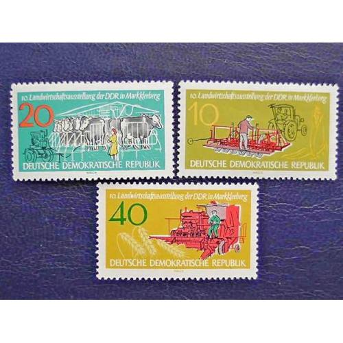  Серія поштових марок Німеччина НДР " Сільхоз Агро Техніка " 1963 рік **