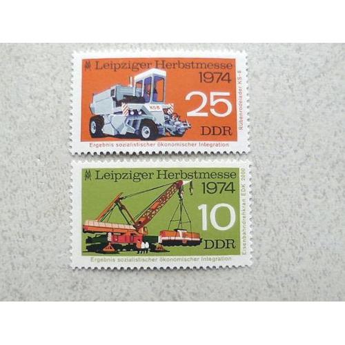 Серія поштових марок Німеччина НДР " Техніка " 1974 рік **