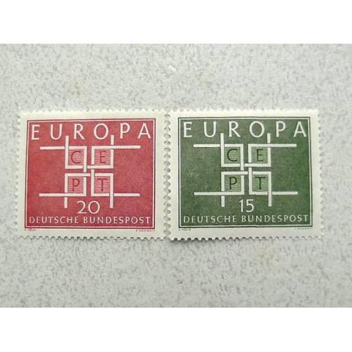  Серія поштових марок Німеччина НДР " Європа СЕРТ " 1956 рік **