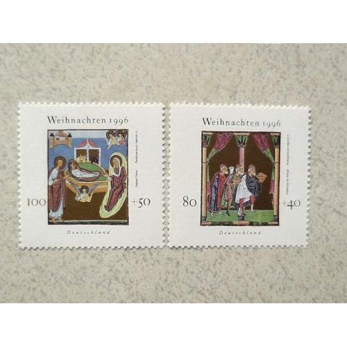  Серія поштових марок Німеччина " Релігія " 1996 рік **