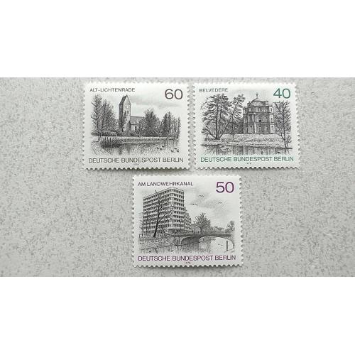  Серія поштових марок Німеччина Західний Берлін " Архітектура " 1978 рік **