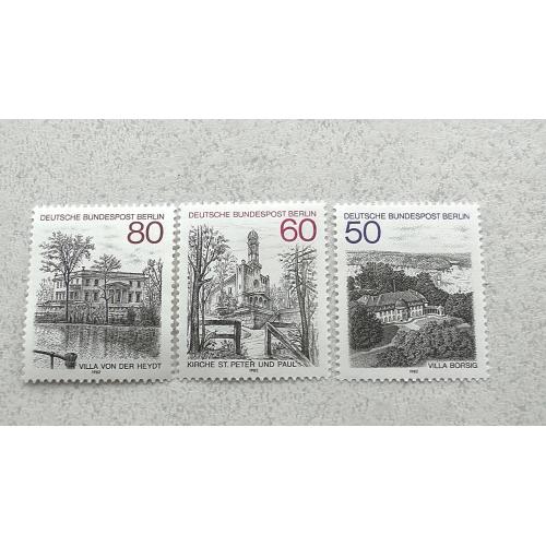  Серія поштових марок Німеччина Західний Берлін " Архітектура " 1982 рік **