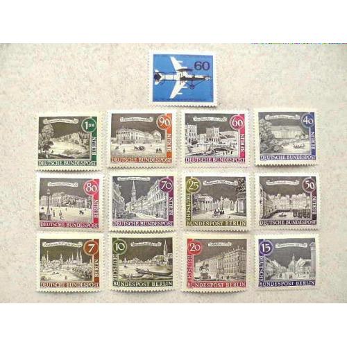 Серія поштових марок Німеччина Західний Берлін " Повний річний набір " 1962 рік **