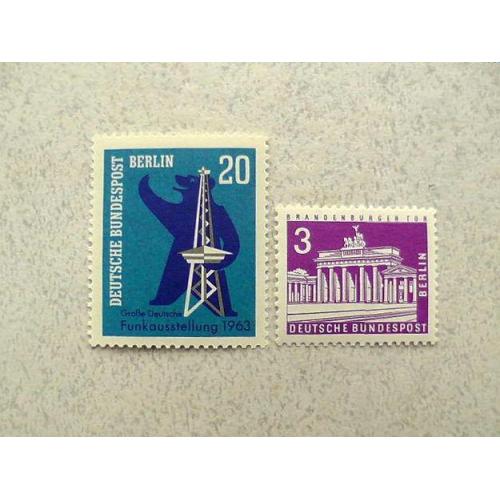  Серія поштових марок Німеччина Західний Берлін " Повний річний набір " 1963 рік **