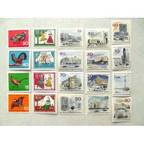  Серія поштових марок Німеччина Західний Берлін " Повний річний набір " 1965 рік **