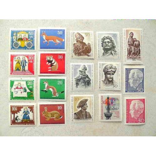  Серія поштових марок Німеччина Західний Берлін " Повний річний набір " 1967 рік **