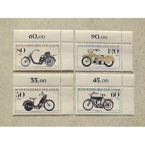  Серія поштових марок Німеччина Західний Берлін " Техніка " 1983 рік **