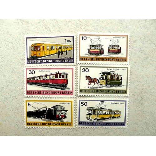  Серія поштових марок Німеччина Західний Берлін " Транспорт " 1971 рік **