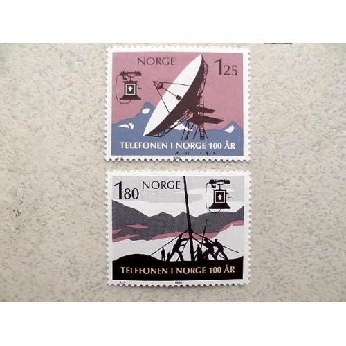  Серія поштових марок Норвегія 1980 рік **