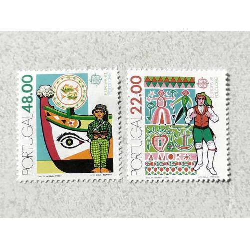  Серія поштових марок Португалія " Європа СЕРТ " 1981 рік **