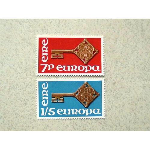 Серія поштових марок Ірландія " Європа СЕРТ "  1968 рік **