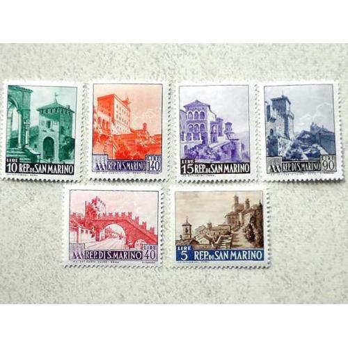  Серія поштових марок  Сан-Марино 1966 рік **