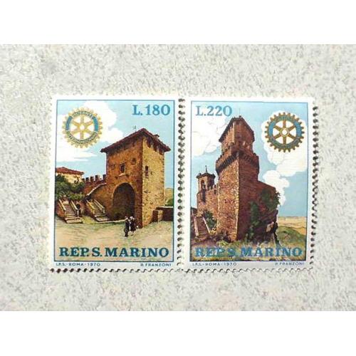  Серія поштових марок  Сан-Марино 1970 рік **