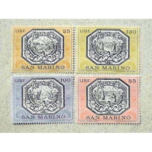  Серія поштових марок  Сан-Марино 1972 рік **
