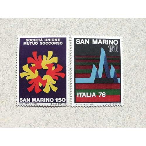  Серія поштових марок Сан-Марино 1976 рік **