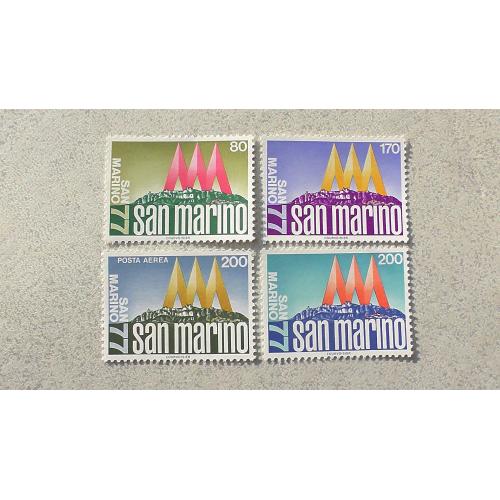  Серія поштових марок Сан-Марино 1977 рік **