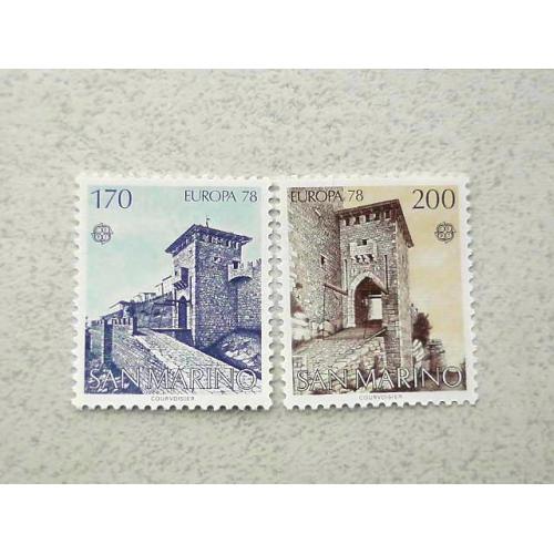  Серія поштових марок Сан-Марино " Європа СЕРТ " 1978 рік ** 