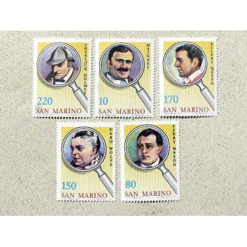  Серія поштових марок  Сан-Марино 1979 рік **