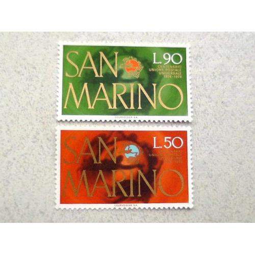  Серія поштових марок Сан-Марино 1974 рік **