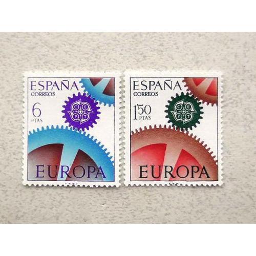 Серія поштових марок Іспанія " Європа СЕРТ " 1967 рік ** 