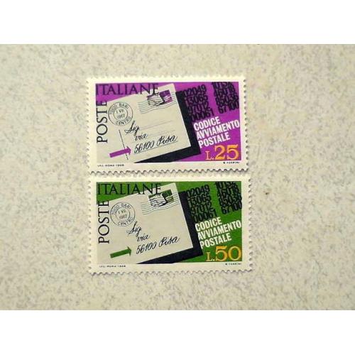  Серія поштових марок Італія  1968 рік **