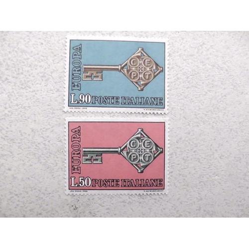  Серія поштових марок Італія " Єропа СЕРТ " 1968 рік **