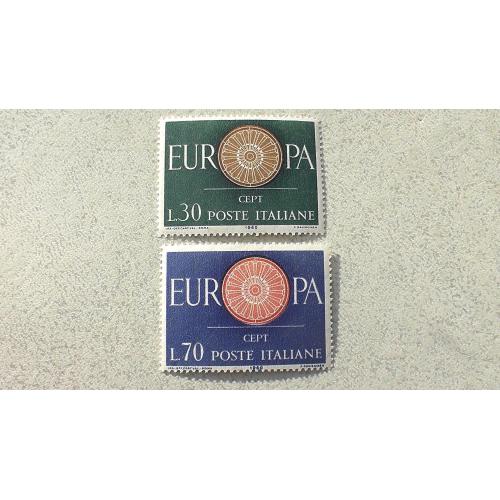  Серія поштових марок Італія " Європа СЕРТ " 1960 рік **