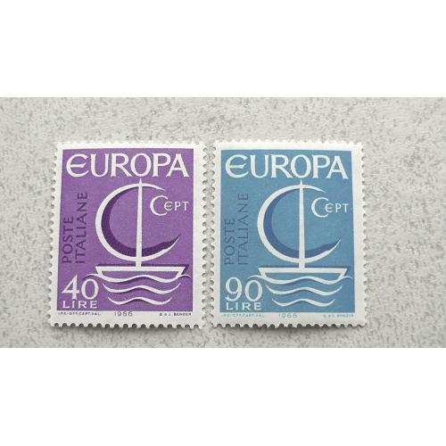Серія поштових марок Італія " Європа СЕРТ " 1966 рік ** 