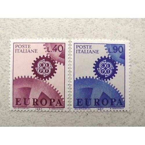  Серія поштових марок Італія " Європа СЕРТ " 1967 рік **