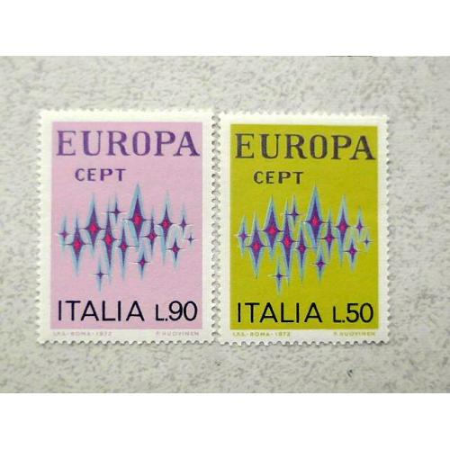  Серія поштових марок Італія " Європа СЕРТ " 1972 рік ** 