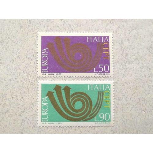  Серія поштових марок Італія " Європа СЕРТ " 1973 рік **