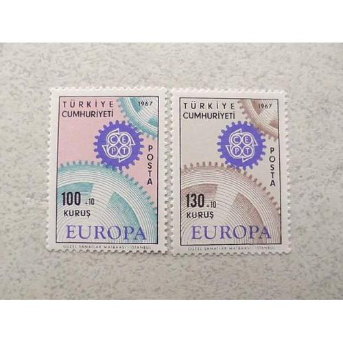  Серія поштових марок Туреччина " Європа СЕРТ " 1967 рік **