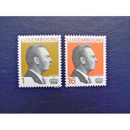   Серія поштових стандартних марок Люксембург " Великий Герцог Жан " 1994-1995  рік **  