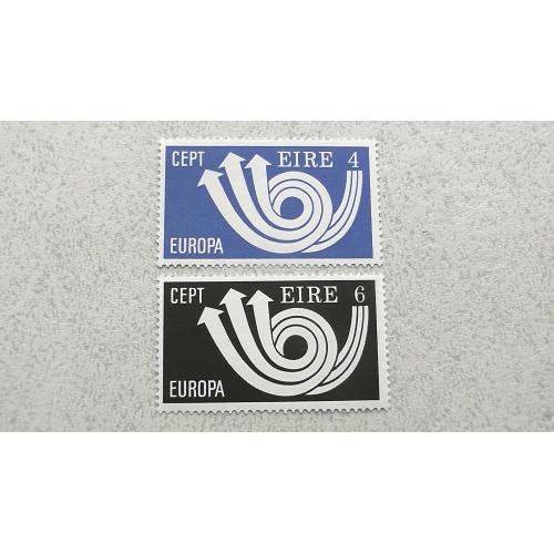 Серія поштовиї марок Ірландія " Європа СЕРТ " 1973 рік ** 
