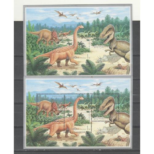 Северная  Корея Блок 461 динозавры