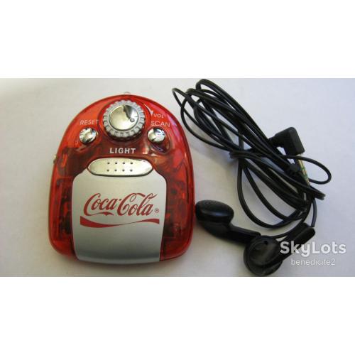 Акционное радио coca cola кока кола Фонарик Наушники Полный комплект Новое