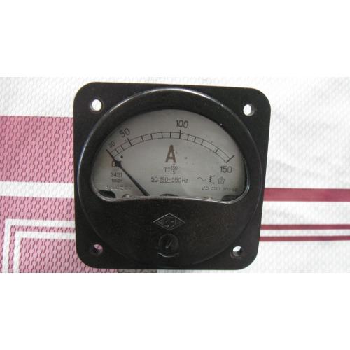 Амперметр Э421 150А 50:180:550 Hz СССР Замечательное состояние !!! Качество на 1000 лет !